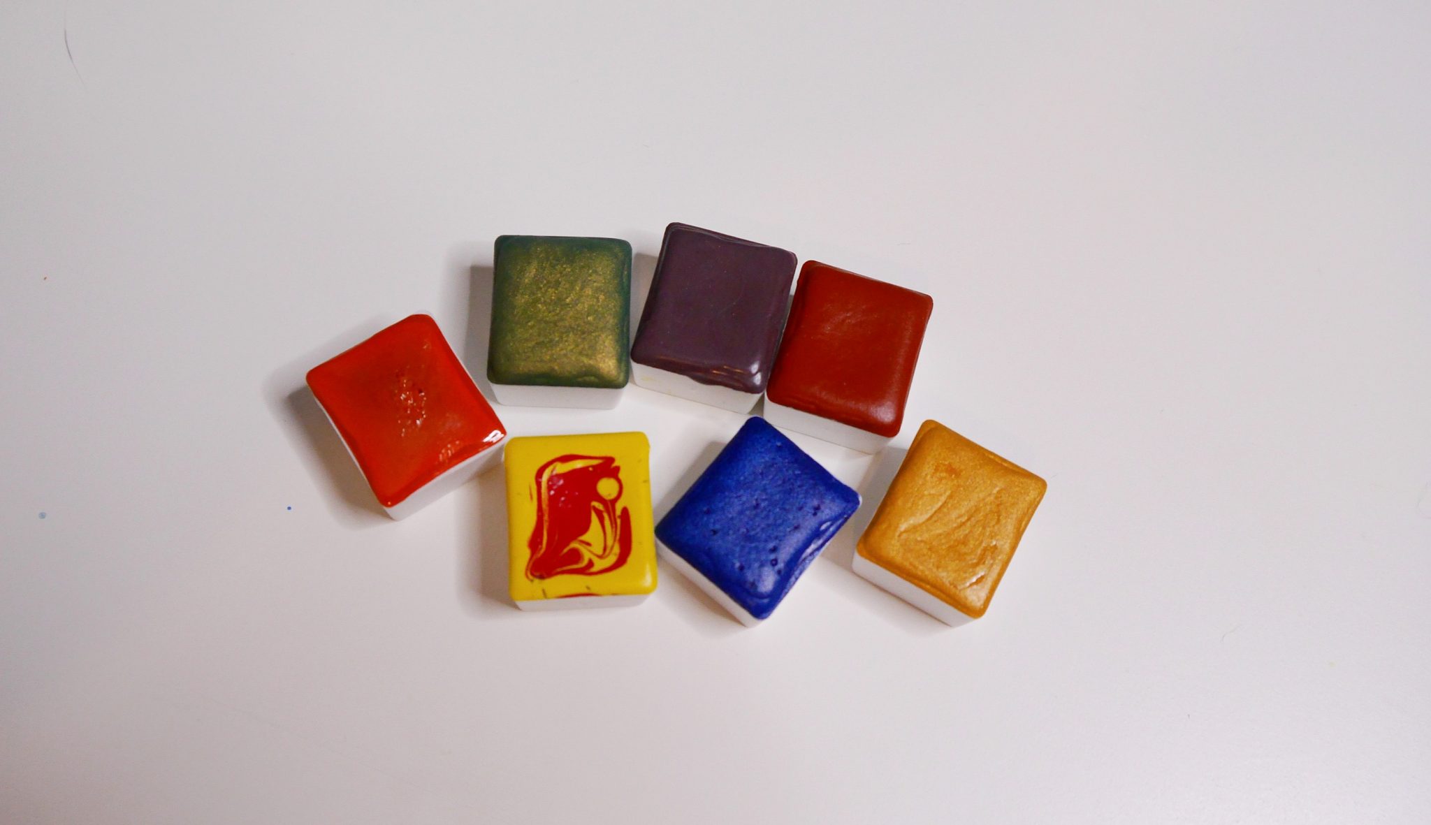 A selection of handmade watercolour paints. Handmade watercolours uk. Are Handmade Watercolours Worth It?