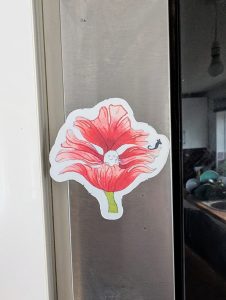 Poppy Watercolour Magnet
