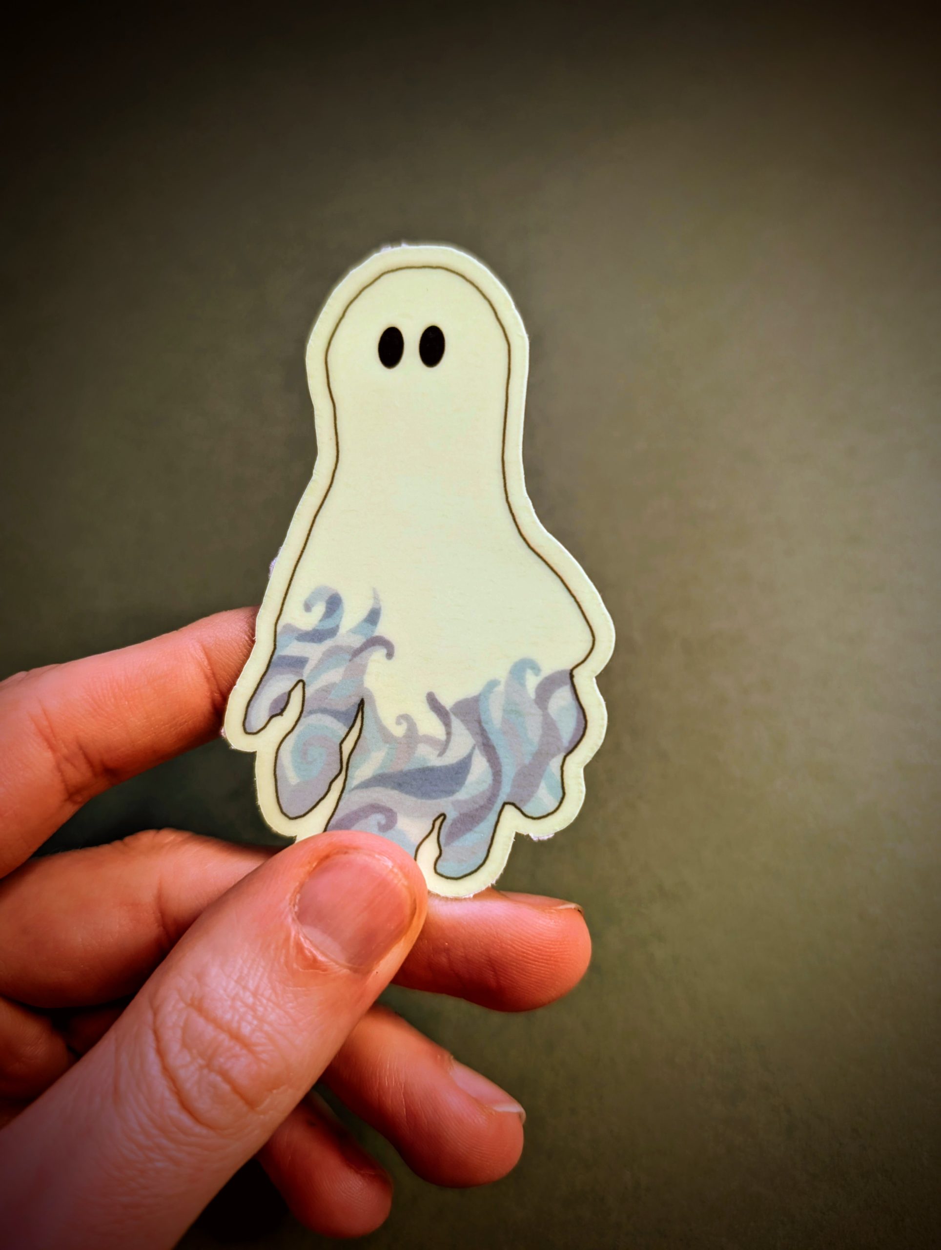 Glow in the Dark Ghost Sticker