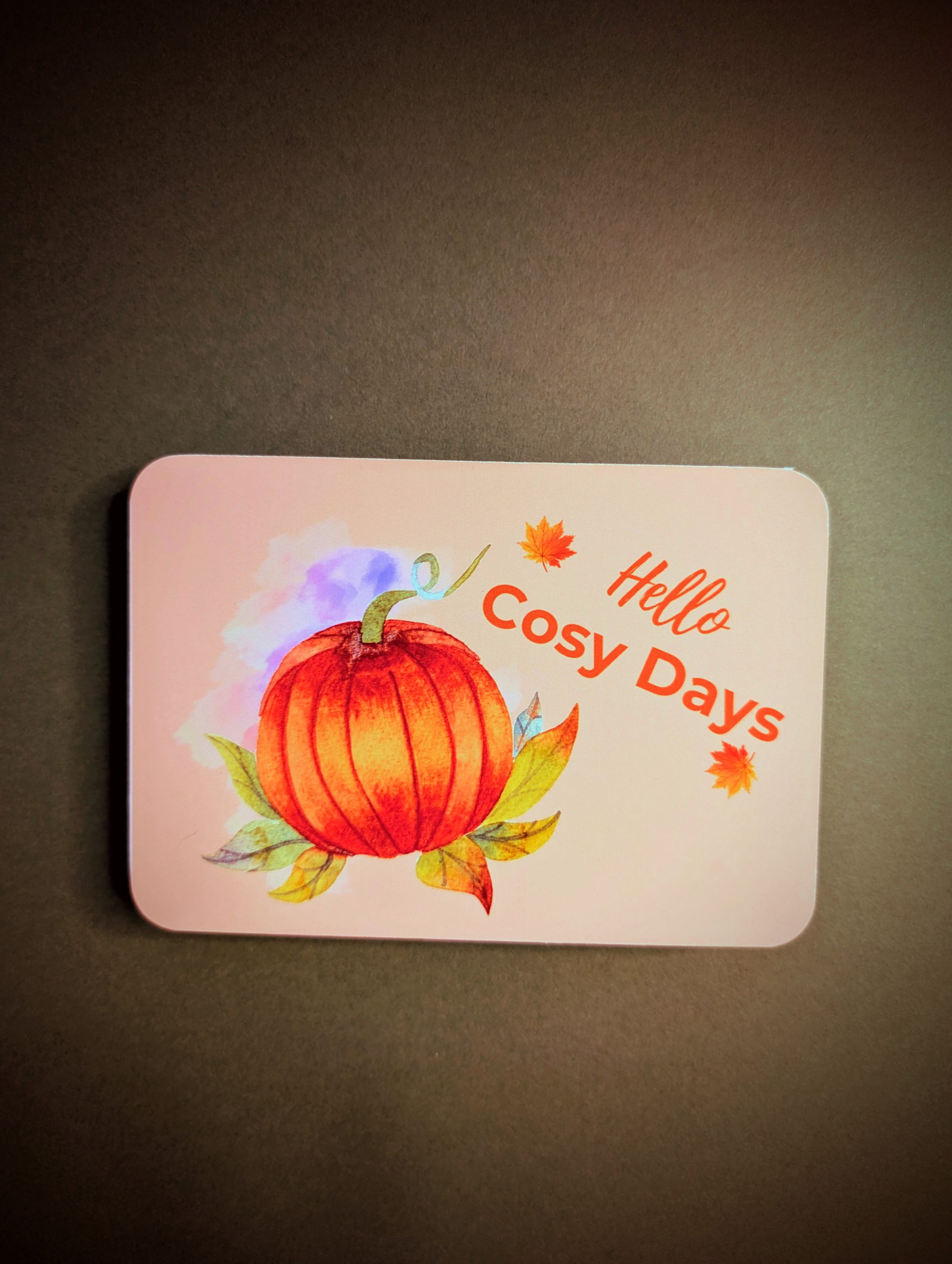 🍂 Cosy Autumn Stationery Collection – Sticker, Postcard & Pin Bundle - Image 2